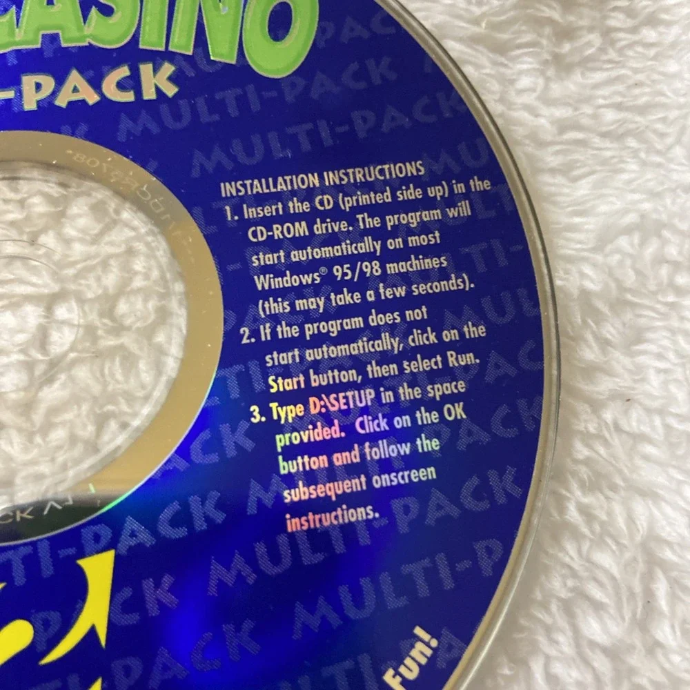 EGame Card And Casino Multipack‎ PC CD ROM Windows 95 98 Games Family Fun